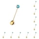 thumbnail image 3 of Toystoory Estilo de dibujos animados Adorable Home Hotel Vajilla Lavable Mezcla de acero inoxidable Vajilla Pastel Postre Cubiertos Donut Donut Cuchara Azul 10piezas, 3 of 6
