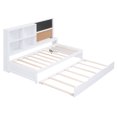 thumbnail image 4 of Euroco Wood Twin Size Daybed,Captain Bed with Blackboard,Cork Board,USB Charging, 4 of 20