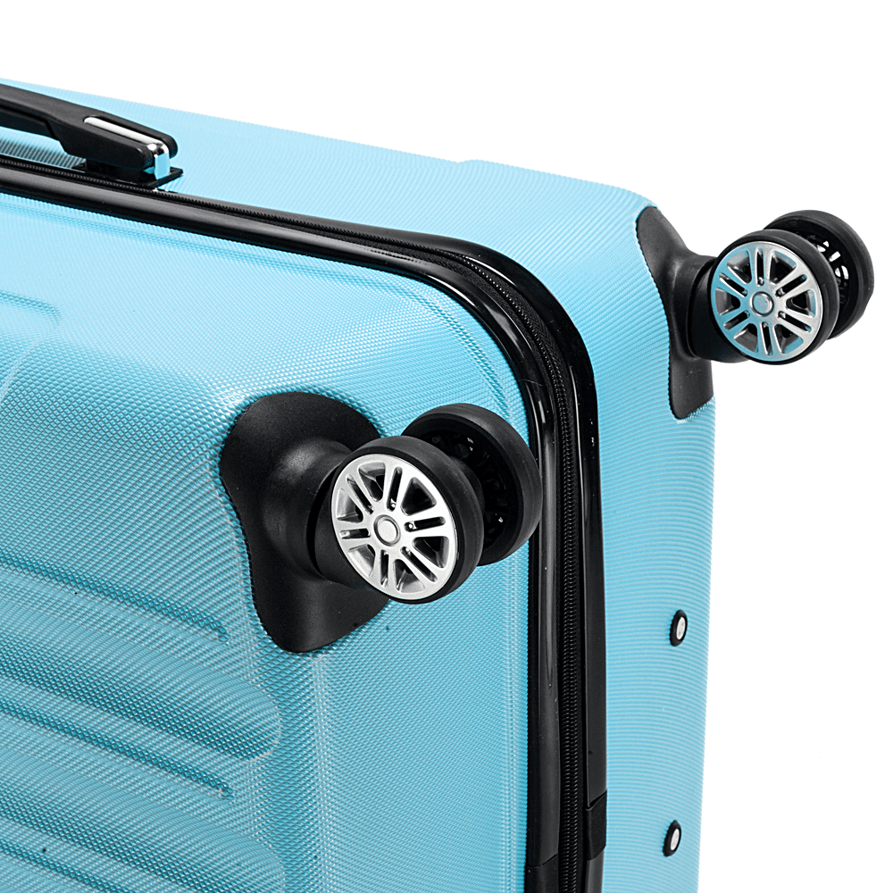 3Pcs Traveling Luggage Set, Portable Large Capacity Luggage Bags for Travel, Rolling Storage Suitcase, Blue, 20" 24" 28"