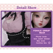 Bjd Doll Joan 1/4 Charming Dancer Body New Design Optimistic College Sweet Style Big Bust and Hip Slim Waist Ball Jointed Dolls