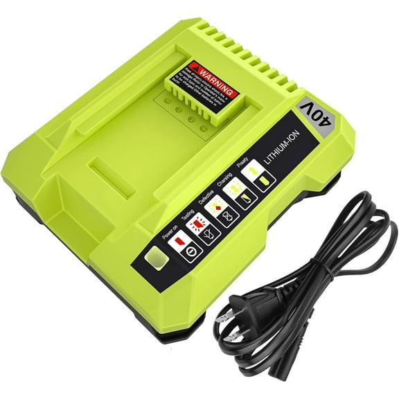 OP401 Fast Charger Replacement for Ryobi 40V Battery OP401 Charger Compatible with Ryobi 40V Lithium Battery OP4015 OP4026 OP4026A OP4030 OP4040 OP4050 OP4050A OP4060 OP40261 OP40301 OP40401 Charger
