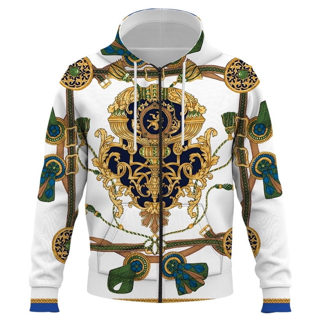 luxurious Rope pattern 3D Printing Men's Hoodies Sweatshirts Pullover Hoodie Casual Spring Autumn Long Sleeve Loose