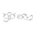 thumbnail image 3 of Wutalume Round Frame Black Glasses with Transparent Lens, Daily Styling Decorative Non-Prescription Eyewear, Fashion Student Glasses, Lightweight Acetate Frame for Men and Women,Black, 3 of 3