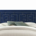 thumbnail image 3 of Acme Furniture Ishiko III Bed in Dark Blue Velvet, Queen, 3 of 5