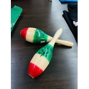 Kids Mexican Decorative Maracas Pair 3 Colors