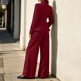 thumbnail image 6 of Women's 2 Piece Suits Business Casual Blazer and Pants Sets Dressy Outfits Office Work Suits for Women Solid Color Long Sleeves Suit, 6 of 9