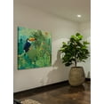 thumbnail image 6 of "Toucans and Flowers" Painting Print on Wrapped Canvas, 6 of 7