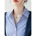 thumbnail image 2 of YooGuoGuo Striped Detachable Collar Half Shirt Blouse Dickey Collar Elegant for Women Girls, 2 of 5