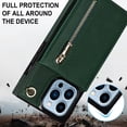 thumbnail image 2 of Allytech for iPhone 14 Pro Max 2022 Case with Detachable Crossbody Strap, PU Leather Stand Wallet Purse Case with Credit Card Slots Zipper Pocket Case for iPhone 14 Pro Max 6.7", Green, 2 of 12