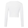 thumbnail image 7 of Summer Tops for Women Medium Sleeve Long Sleeve Compression Women Casual V Neck Casual Shirts for Summer Tall Women's Shirts Tan Raglan Shirt Exercise Tops Workout Womens T Shirt Short White S, 7 of 7