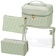 thumbnail image 1 of Set de bolsas de maquillaje Hedume Waterproof Leather Travel (paquete de 4), 1 of 4