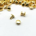 thumbnail image 3 of 100 Pcs Rivets Rivets Creux Rivets Décoratifs Rivets en Cuir, Or, 3 of 8