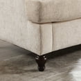 thumbnail image 5 of Beige Chenille Living Room Couch - Soft And Warm Upholstery, Mid Century Modern Thick Padding Curved Design, Bedroom Furniture, 2 Seat, 5 of 6