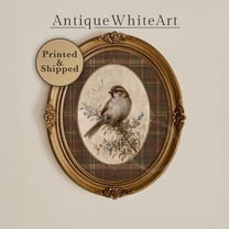 Neutral Bird Rustic Farmhouse Cottage Nature Vintage Poster - Walmart.com