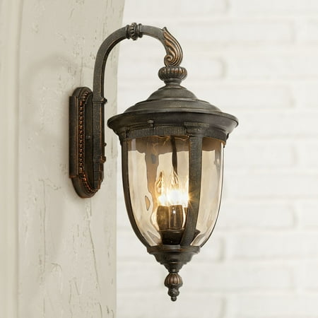 John Timberland Vintage Outdoor Wall Light Fixture Bronze Metal 20 1 2 Champagne Hammered Gl For Exterior House Porch Patio John Timberland Vintage Outdoor Wall Light Fixture Bronze Metal 20 1 2 Champagne Hammered Gl For Exterior House Porch Patio