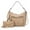 Taupe, variant on MKF Collection Clara Vegan Leather Women's Shoulder Bag & Wristlet Wallet, Chic Hobo Purse Handbag by Mia K - Pink