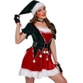 thumbnail image 1 of RV Traje de Navidad de una pieza Espectáculo de escenario Traje de Navidad Traje de fiesta de año nuevo Traje de Navidad sexy (L 77 cm de largo) brillar Electrónica, 1 of 5