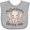 AC-Heather Grey, variant on Inktastic Cute Elephant My Great Grandma Loves Me Boys or Girls Baby Bib