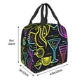 thumbnail image 3 of Vsdgher Neon Bar Drinks Lunch Bag, Lunch Box for Women Adult Men, Lunch Tote Insulated Cooler Lunch Container for Work/Office/Picnic/Travel, 3 of 8