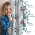 thumbnail image 3 of Blackout Kids Curtains,Light Blue Christmas Tree Pattern Childrens Insulated Curtains Set Of 2,Bedroom Essentials,Toddler Room Decor 42"x84", 3 of 5