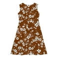 thumbnail image 4 of AUNVITO Girls Sleeveless Floral Print Tank Dress Simple Design Casual Summer Bohemian Style, 4 of 7