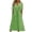 Green, variant on ZQUUVOU Women's Summer Dresses Hollow Out Mesh Casual V-Neck Short Sleeve Button Long Dress Pink