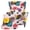 Tropical Hibiscus & Palm Leaf Print, variant on HELLHERO Spandex 2 Piece Armchair Slipcover for Indoor, Elastic Bottom Stretch Wingback Chair Slipcover, Palm Leaf Print