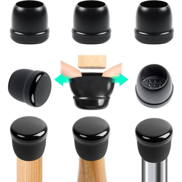 Ezprotekt 24 Pcs Chair Leg Sliders for Carpet,Furniture Glides Chair