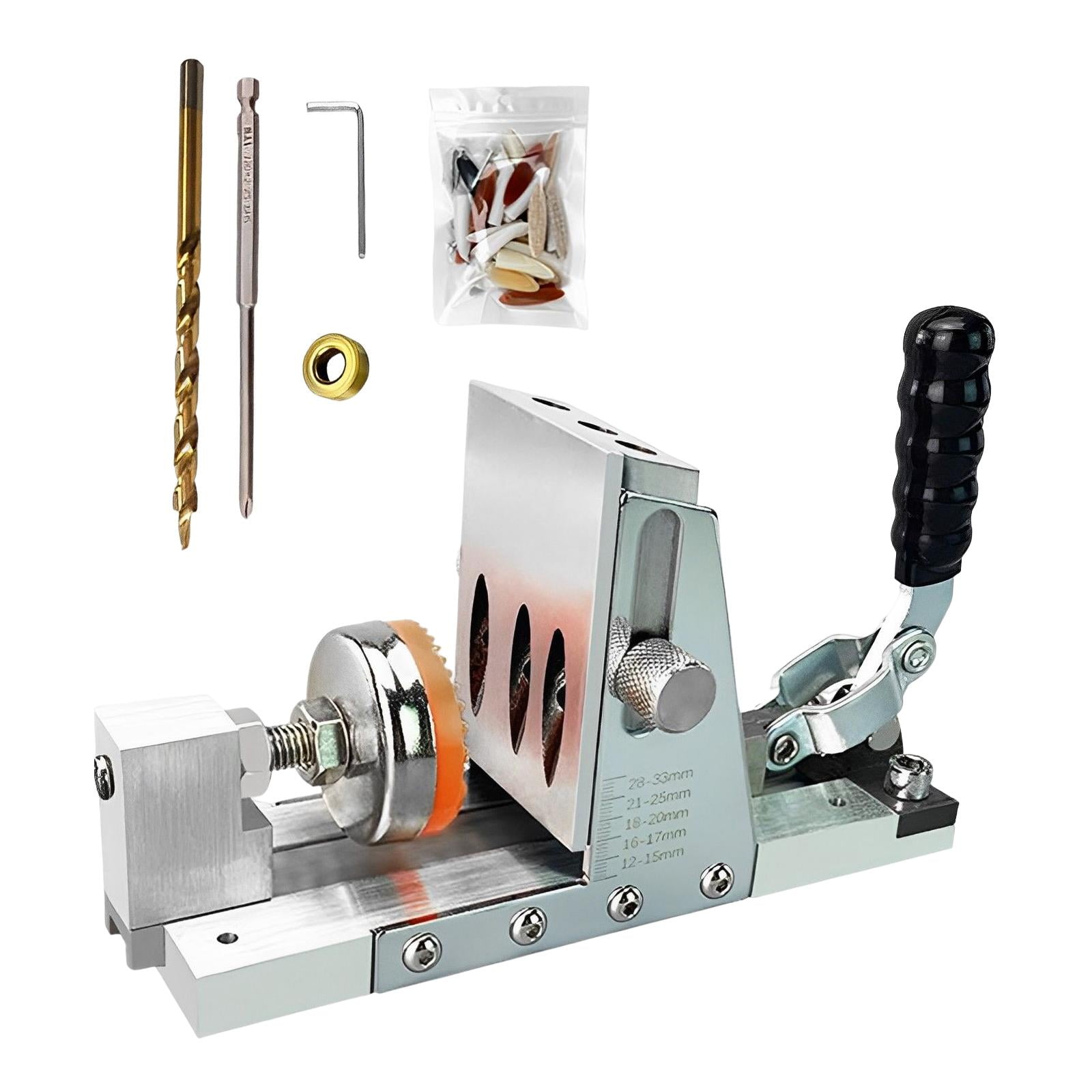 Pocket Hole Jig Tool , Hole Screw Clamp System Drill Guide Puncher Drill Hole for Joinery Men Woodwork Carpentry DIY Projects