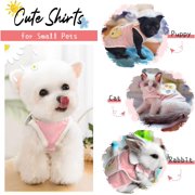 Dog Sunflower Shirts for Small Dogs Puppy Cat T-Shirts Lightweight Soft Cotton Summer Pet Vest Clothes Rabbit Doggie Tee Shirts Kitten Tank Tops Chihuahua Yorkshire Poodle