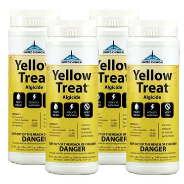 United Chemicals Yellow Treat® 2lb 4pk container YT-C12 Swimming Pool Algaecide