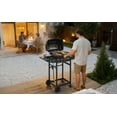 thumbnail image 5 of 2 Burner BBQ Propane Gas Grill, 24000 BTU Stainless Steel Barbecue Grill with Side Burner, Enameled Grates & Side Tables for Outdoor Cooking, 5 of 10
