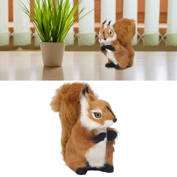 Stuffed Squirrel, Squirrel Stuffed Animal Garden Ornament Large Decorations for Home