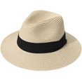 thumbnail image 1 of 1PC-Sombrero de Paja-Beige Ormromra HMYH202-1, 1 of 1
