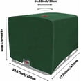 thumbnail image 3 of Funda para contenedor IBC de 1000 l, barrera reforzada verde con revestimiento anti-UV, diseño impermeable y aislante para una protección integral, cómodo acceso con cremallera y velcro, 3 of 5