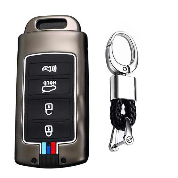 Key Fob Case Cover Fit For KIA Cadenza K9 K7 key keychain Key Housing Key Accessories Protector 4 button Metal Keychain