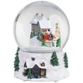 thumbnail image 4 of Northlight Musical and Animated Santa and Reindeer Rotating Christmas Water Globe - 6.75", 4 of 8