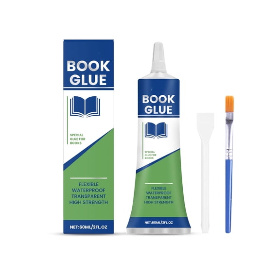 Repair Agent, Book Glue Strong for Binding Mending Pages Paper Crafts DIY Projects Flexible Durable Clear Fast Drying 1pc, Home Decor