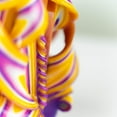 thumbnail image 4 of Carved Candle ,Decorative Dipped Candle,Stylish Home Decor,Unique Birthday Gift,New Year Gathering Decor,Thanksgiving Hostess Gift,Christmas Gift for Mom, Viola 6",Yellow Purple, 4 of 6