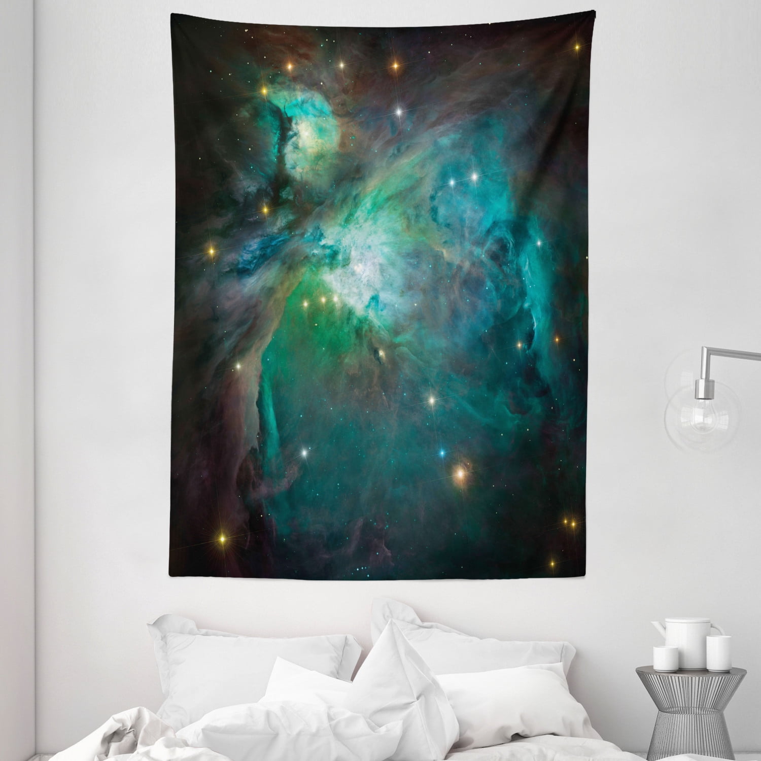 Space Tapestry, Majestic Orion Nebula Dust Cloud Celestial Energy Plasma Astronomical Object 