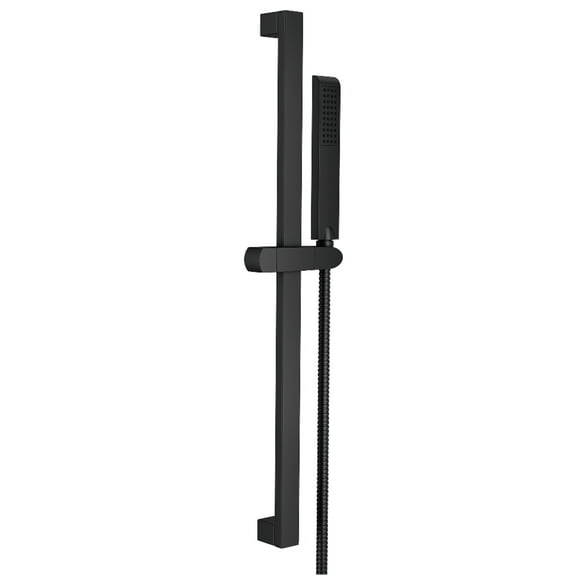 Kingston Brass KX2540 Vilbosch 24-Inch Stainless Steel Shower Slide Bar with Hand Shower and Holder in Matte Black