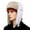 White, variant on QASIEATN Unisex Classic Beanie Hats Men's Beanie Hat Autumn and Winter Outdoor Cold Windproof Ear Ski Hat Women's Fleece Lined Thickened Cap Fall Fashion Accessories