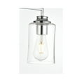 thumbnail image 4 of Living District Ronnie 3 Light Chrome And Clear Bath Sconce, 4 of 6
