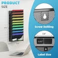 thumbnail image 2 of Archivador de pared Marbrasse de 11 niveles para colgar en metal negro, 2 of 7