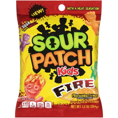 Sour Patch Kids Fire Fruit Variety Mix Soft & Chewy Candies, 7.2 Oz.