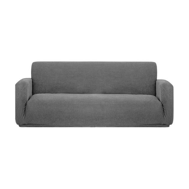 Housse de Canapé Toutes Saisons Couleur Unie Tricotée Élastique Housse de Canapé Coussin de Canapé à Bascule Housse de Canapé en Velours