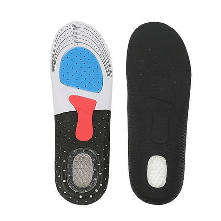 

Sport Shoes Pad Unisex Thickening Shock Absorption Soft Insole Basketball Football Shoes Pads black L (40-45)