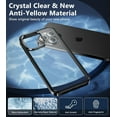 thumbnail image 3 of for iPhone 15-Pro-Max Phone Case: Anti-Yellowing Clear Case for iPhone 15 Pro Max | Military Grade Protection Shockproof Scratch-Resistant Transparent Phone Case 6.7 inch Black, 3 of 14