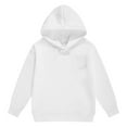 thumbnail image 2 of Kid Hoddies Kids White Hoodie Long Sleeve Lightweight Pullover Tops Loose Sweatshirt Fall Clothes 6-7 Years Girls Clothes, 2 of 5