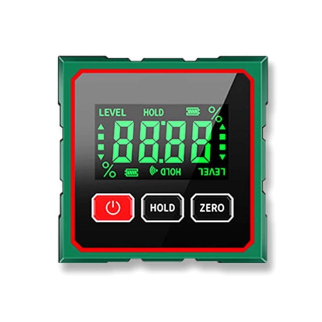 Digital Angle Finder with Electronic Laser -4-Side Magnetic Laser Level Line Tool, Cube Inclinometer with Backlight, Table Saw Miter Protractor, Woodworking Measuring Tool, Level Box for Hanging